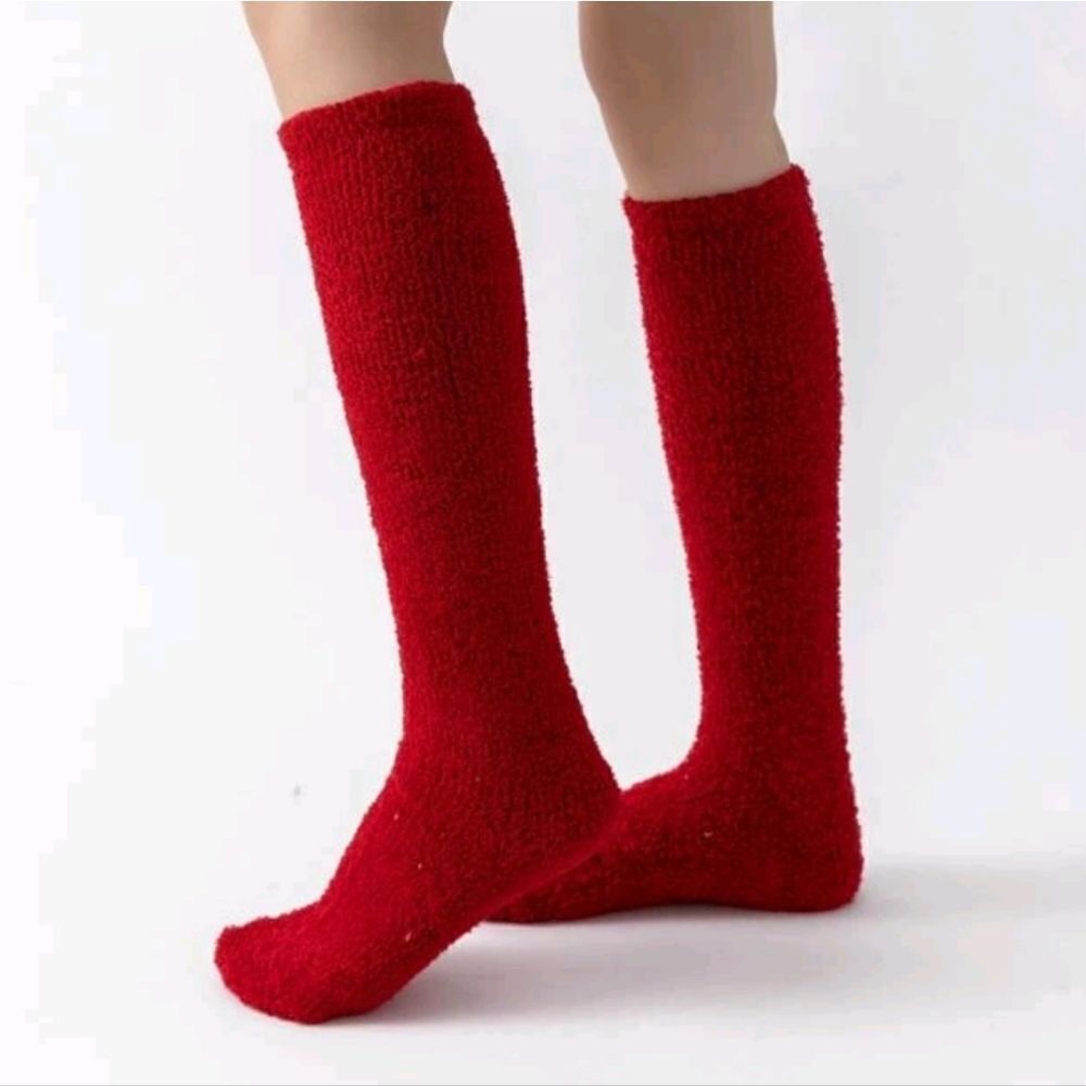 Knee High Fuzzy Socks - Picture 3 of 3
